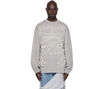 Gray Paris' Best Patch Sweatshirt
