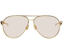 Gold Sardine Aviator Sunglasses