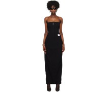 Black Kim Kardashian Edition Zip Vent Maxi Dress