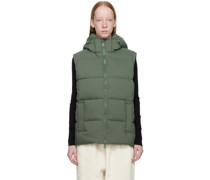 Green Hooded Puffer Vest