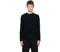 Black Paneled Sweater