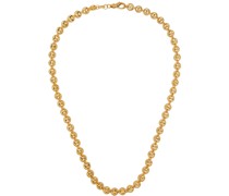Gold Small Circle Link Necklace