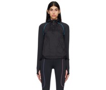 Black Quarter-Zip Hoodie