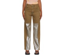 Brown Wide Leg Jeans