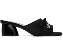Black Butterfly Bow Mules