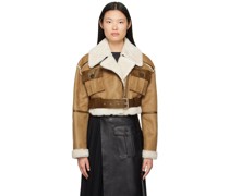 SSENSE Exclusive Brown Faux-Leather Jacket