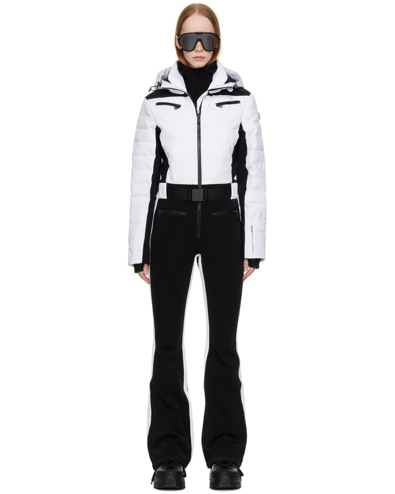 Erin Snow Damen Black & White Luna Ski Suit