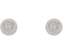 SSENSE Exclusive Silver Logo Cufflinks