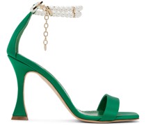 Green Charona Heeled Sandals