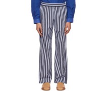 Black & Blue Stripe Pyjama Pants