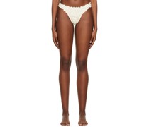 SSENSE Exclusive Off-White Frilled Bikini Bottoms