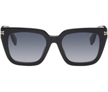 Black Icon Edge Oversized Sunglasses