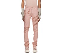 Pink Tyrone Cut Jeans