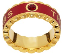 Gold & Red 'The Medallion' Ring