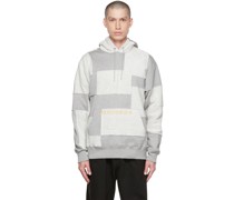 Gray Patchwork Hoodie