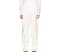 White Vented Lounge Pants