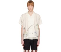 Off-White Embroidered Shirt
