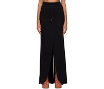 Black Halvana Maxi Skirt