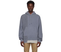 Blue Reconstructed Hoodie