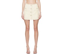 Off-White Frayed Miniskirt