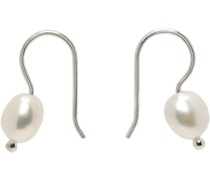 Silver Pearl Mermaid Earrings
