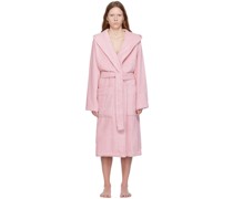 Pink Hooded Bathrobe