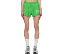 Green Vedana Split Sport Shorts