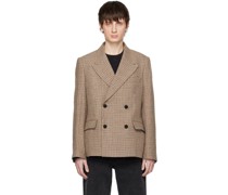 Tan Pepita Blazer