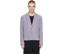 Purple Tailored Pleats 2 Blazer