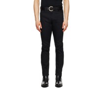 Black Tapered Jeans