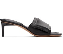 Black 'Les Mules Piscine' Heeled Sandals