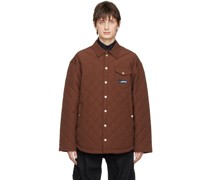 Brown Quilted Jacket