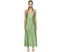 Green Layered Midi Dress