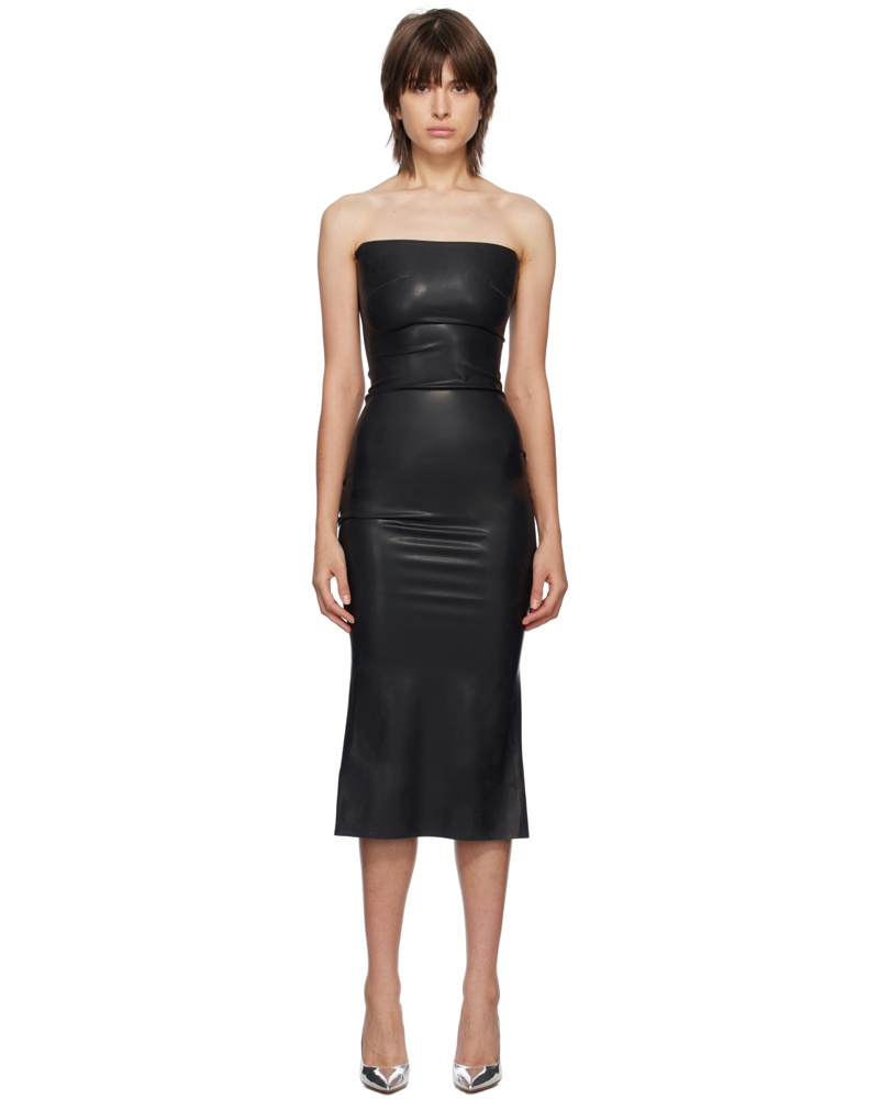 Miaou Damen Black Lila Midi Dress