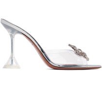 Transparent Rosie Glass Slipper Heeled Sandals