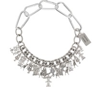 Silver Lots Of Ladies Curb Necklace