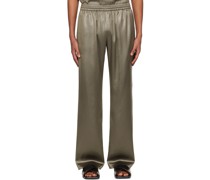 Taupe Shiny Track Trousers