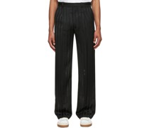 Black Polyester Trousers