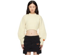 Off-White Cropped Sweater