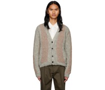 Gray & Brown Sport Cardigan