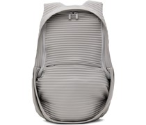 Gray Pleats Daypack Backpack