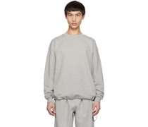 Grey Drawstring Sweatshirt