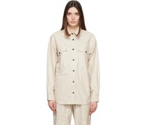 Off-White Berny Faux-Leather Shirt