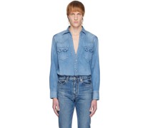 Blue Western Denim Shirt