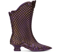 Purple & Gold Melissa Edition Court Boots