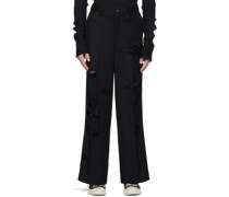 Black Destroyed Trousers