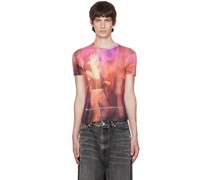 Pink Printed T-Shirt