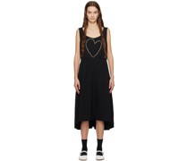 Black Studded Midi Dress