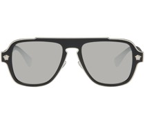 Black & Silver Medusa Retro Charm Sunglasses