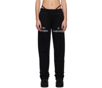 SSENSE Exclusive Black Do It Lounge Pants